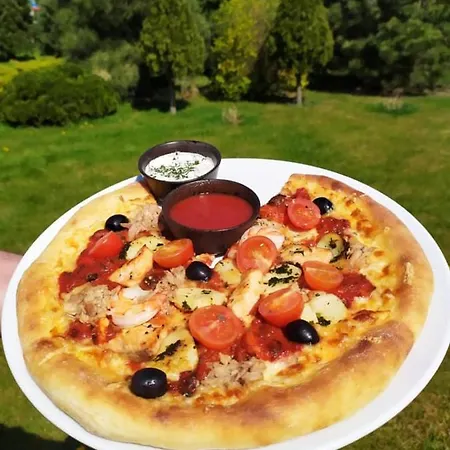 فندق Bialy Dom Henlex Restauracja
